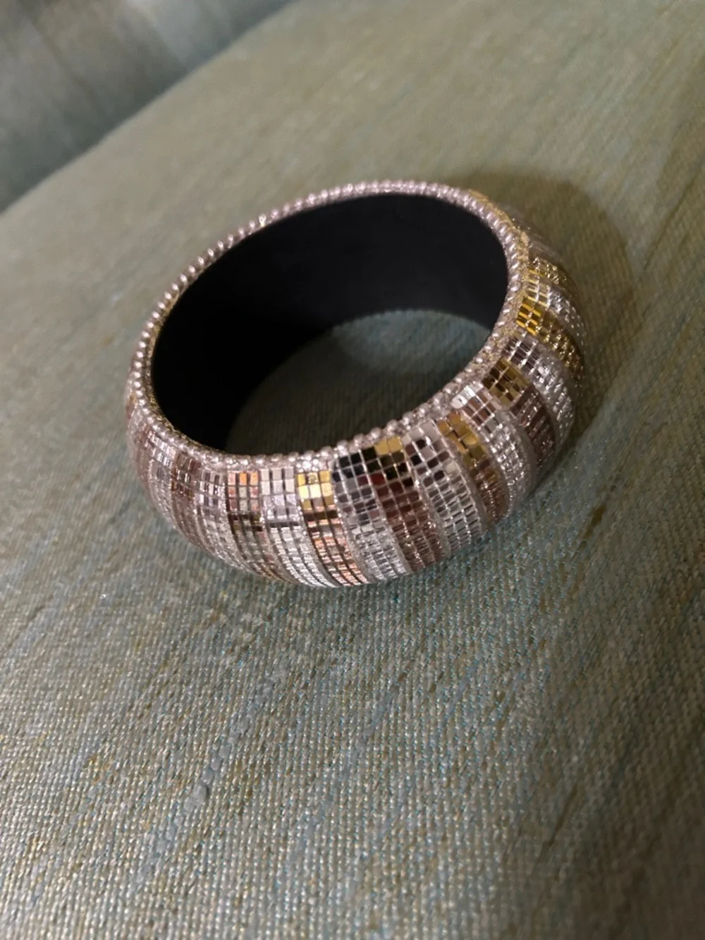 Y2K Chunky Mirrored Disco Bangle Bracelet